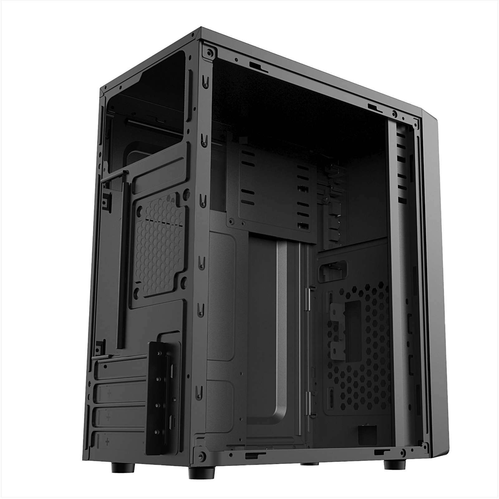 REVENGE RAZOR PSU YOK MINI TOWER 2xUSB2.0 SİYAH KASA    