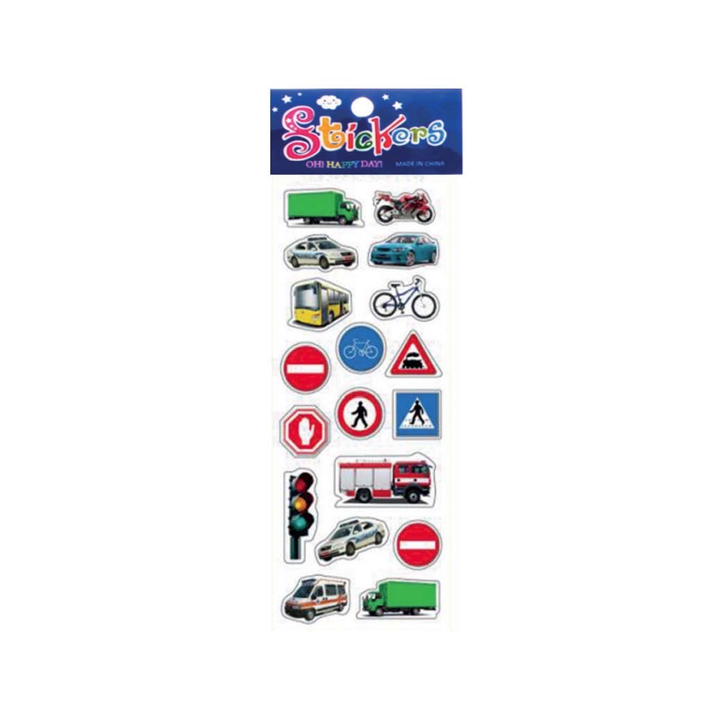 ALPER CB-418 TRAFİK KÜÇÜK STİCKER 20'Lİ