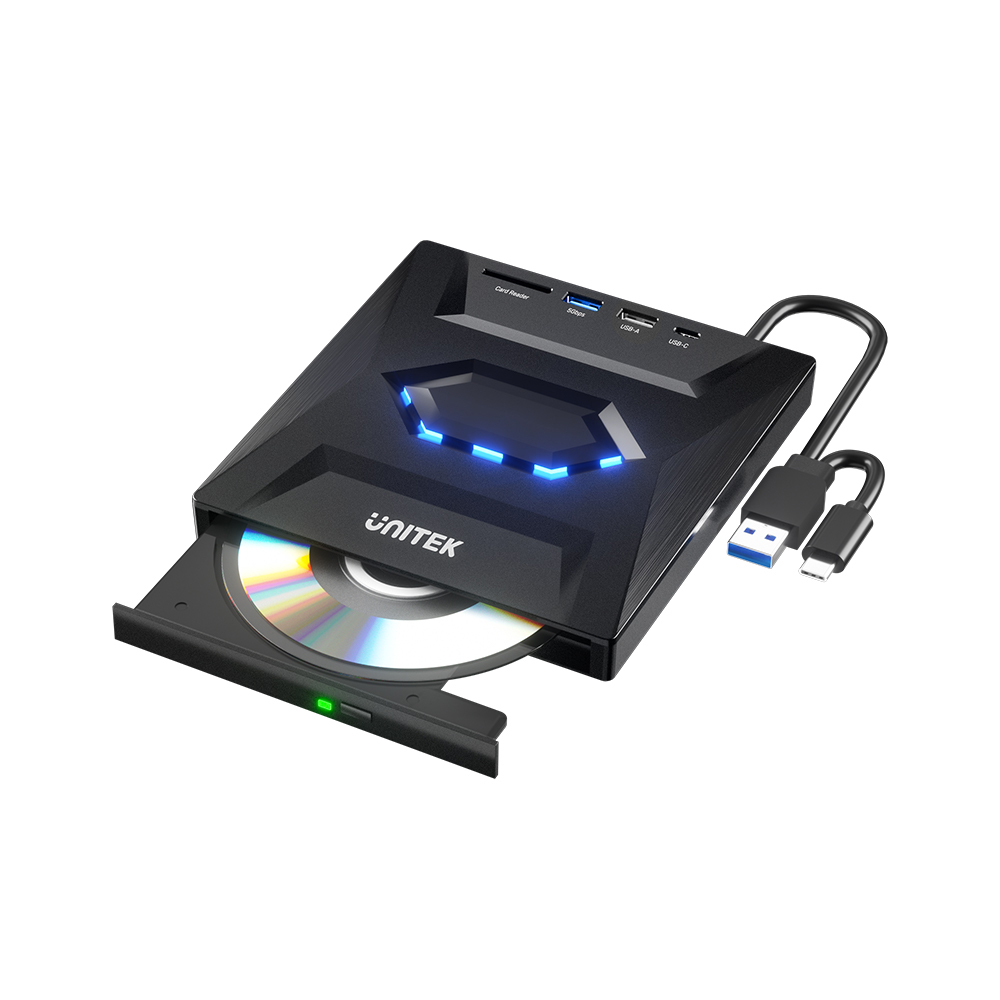 UNITEK HARİCİ DVD-RW TYPE-C/A+5in1 DOCK STATION (T1037A01)