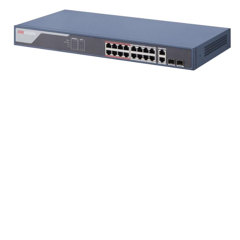 HIKVISION DS-3E1318P-SI 16FEX1GE+1GE/SFP 225W GİGABİT POE SWİTCH