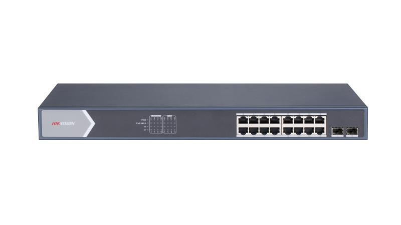 HIKVISION DS-3E1518P-SI 16XGE+2XGE/SFP 225W F.GİGABİT POE SWİTCH