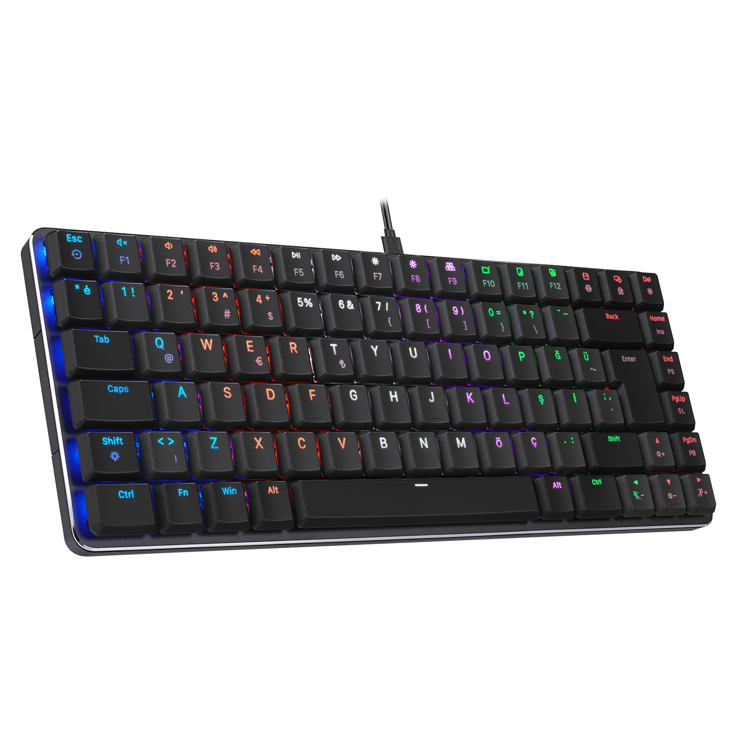 RAMPAGE GRANITE SİYAH/GRİ RED SWİTCH KLAVYE