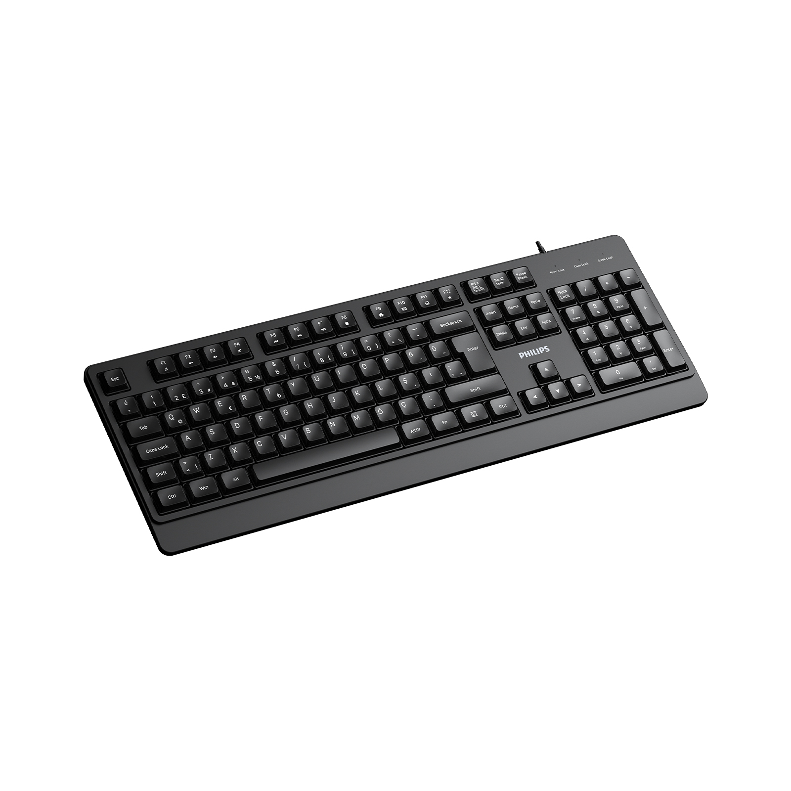 PHILIPS KABLOLU KLAVYE SPK6247B SİYAH