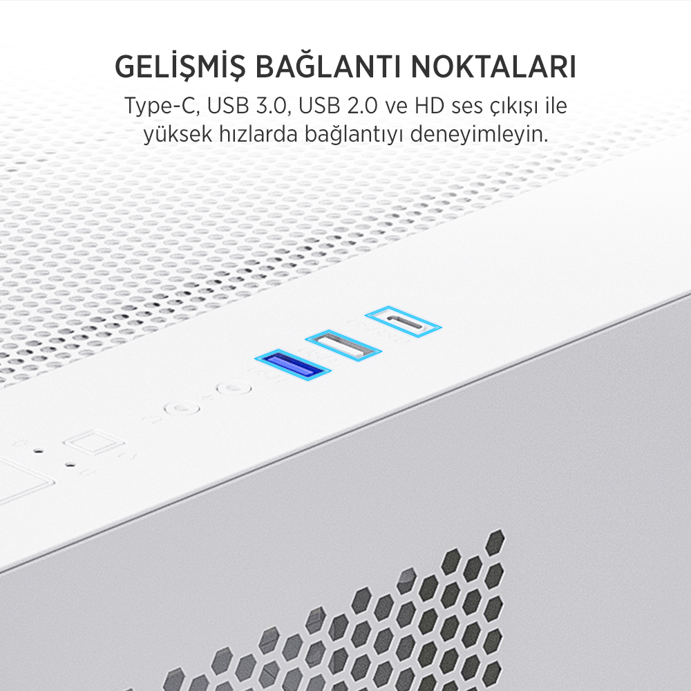 JAMES DONKEY STARK S700 650W BEYAZ GAMING KASA
