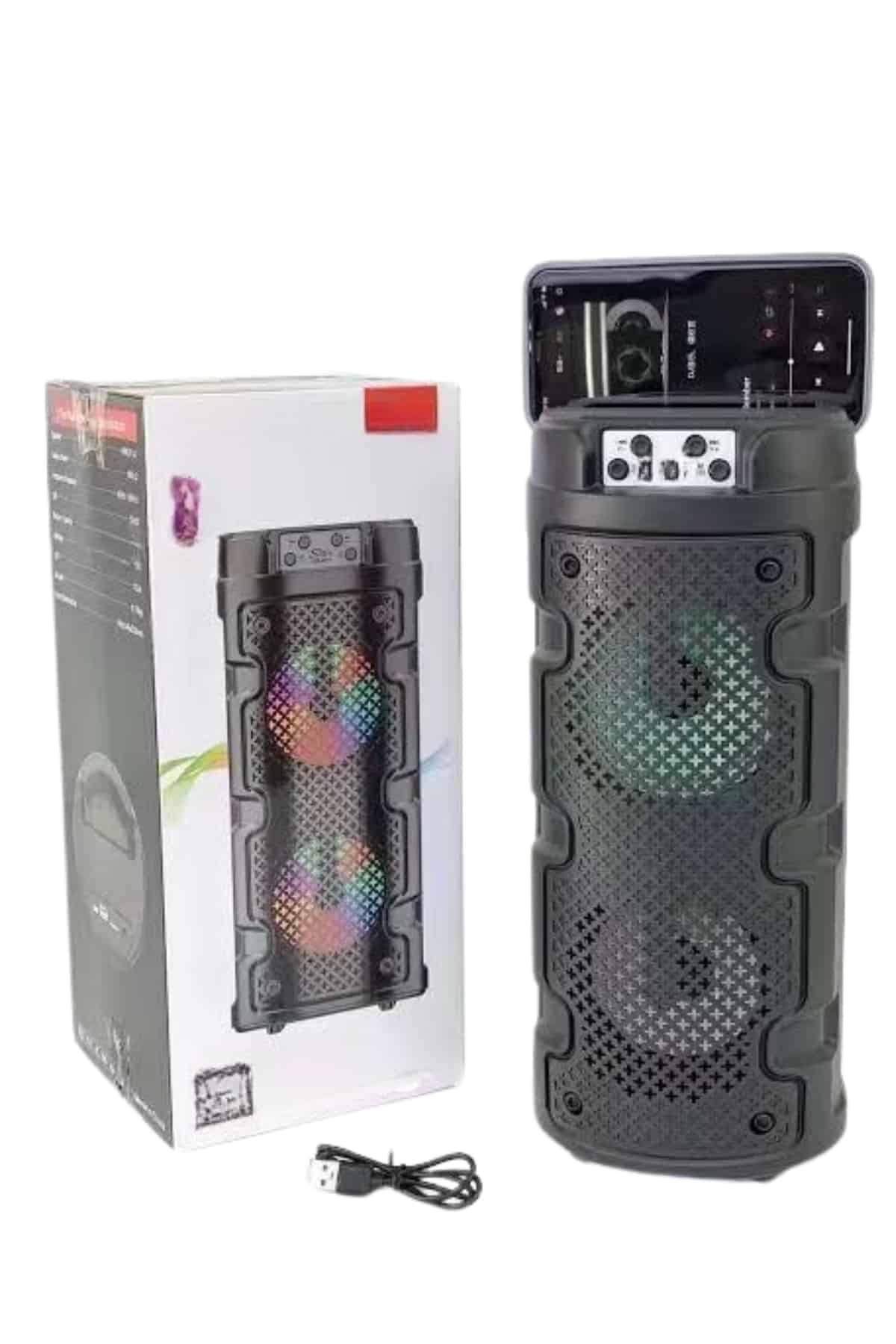 Bluetooth Hoparlör Büyük Boy Ses Bombası Fm Radyolu