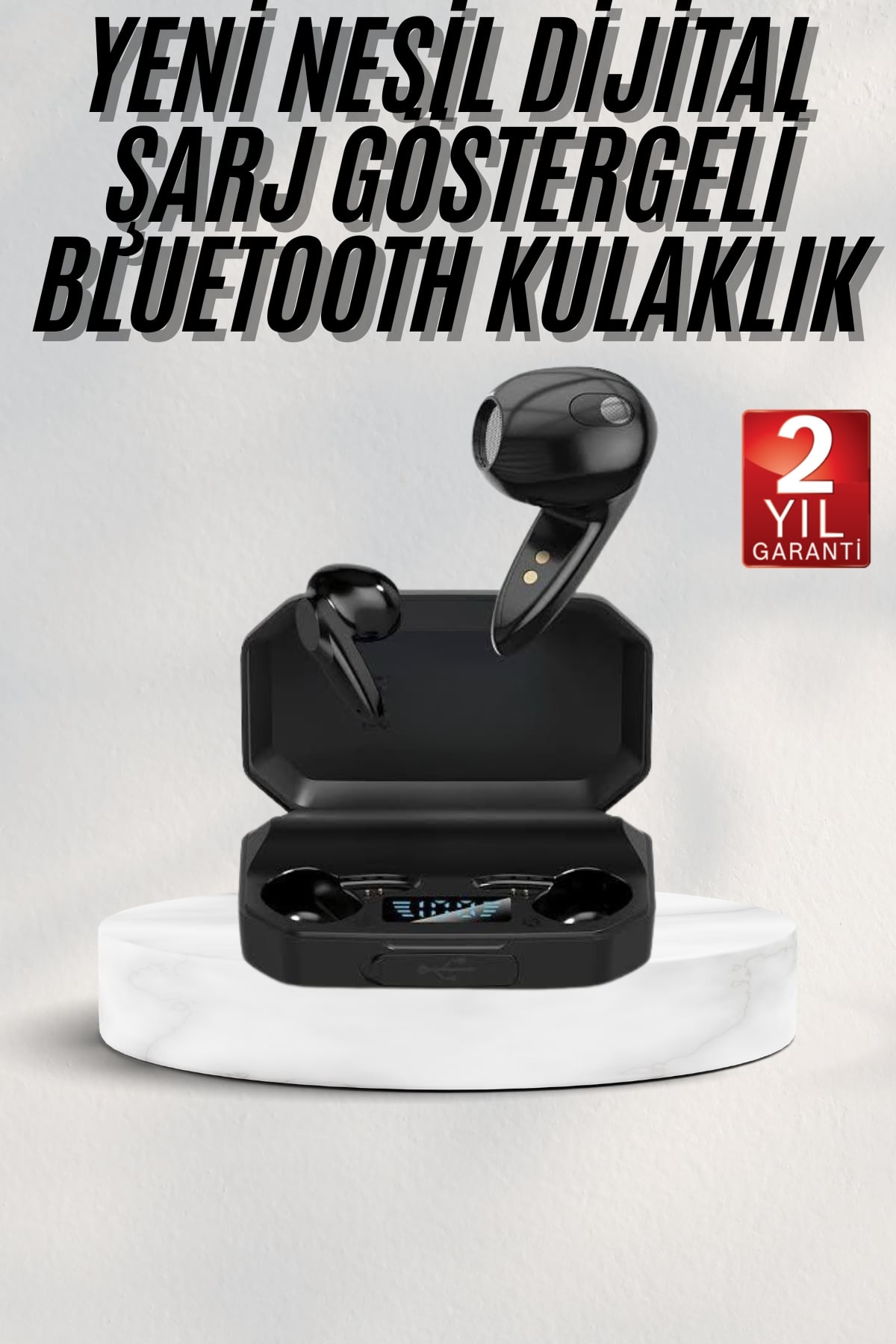 Siyah Profesyonel Kulaklık HD Mikrofonlu Çağrı Cevaplayabilen
