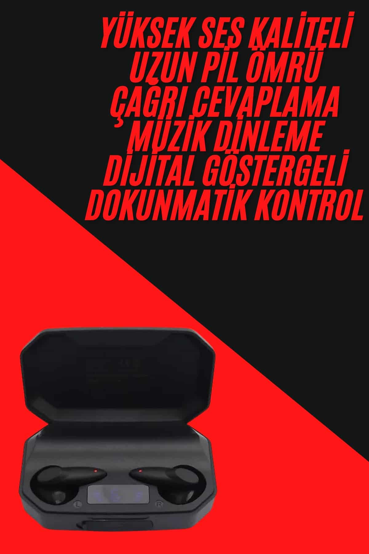 Siyah Profesyonel Kulaklık HD Mikrofonlu Çağrı Cevaplayabilen