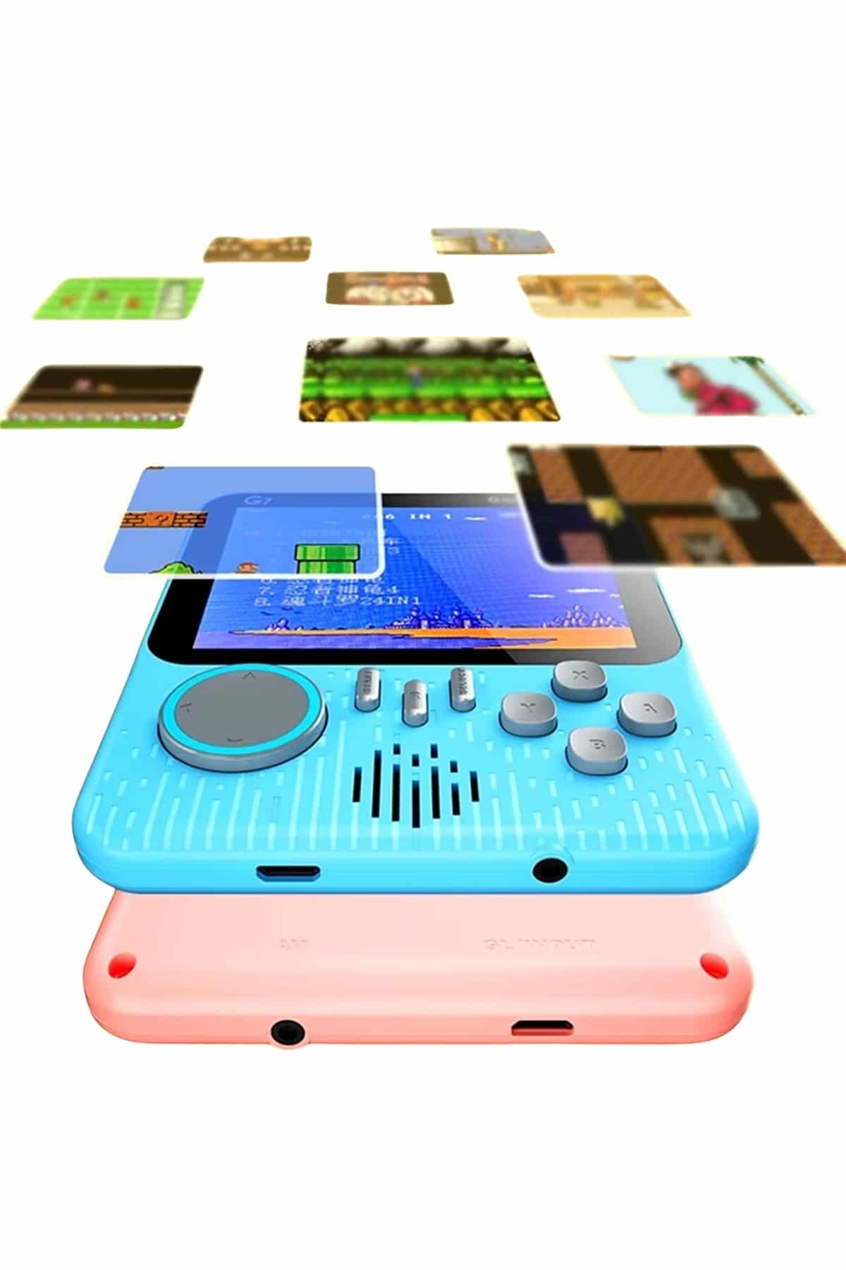 3.5 İnç Mini Atari Taşınabilir Oyun Konsolu 666 Adet Retro Oyun Yeni Nesil