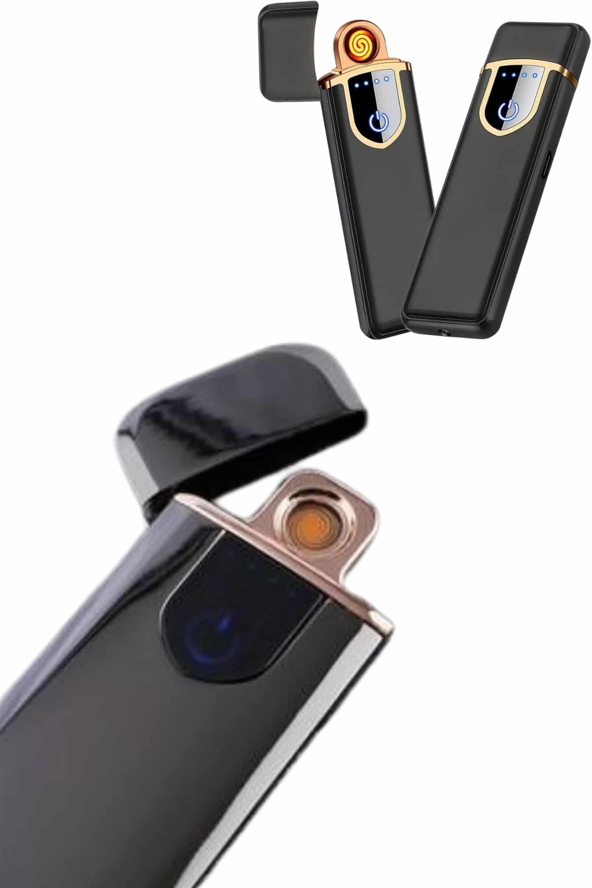 USB Şarjlı Alevsiz Çakmak Elektronik Çakmak Kamp Çakmağı