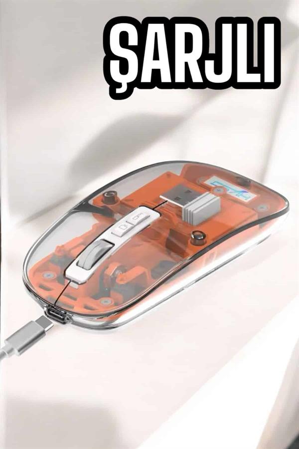 Kablosuz Mouse Fare 5.0 Bluetooth Bağlantılı USB Girişli Yeni Nesil