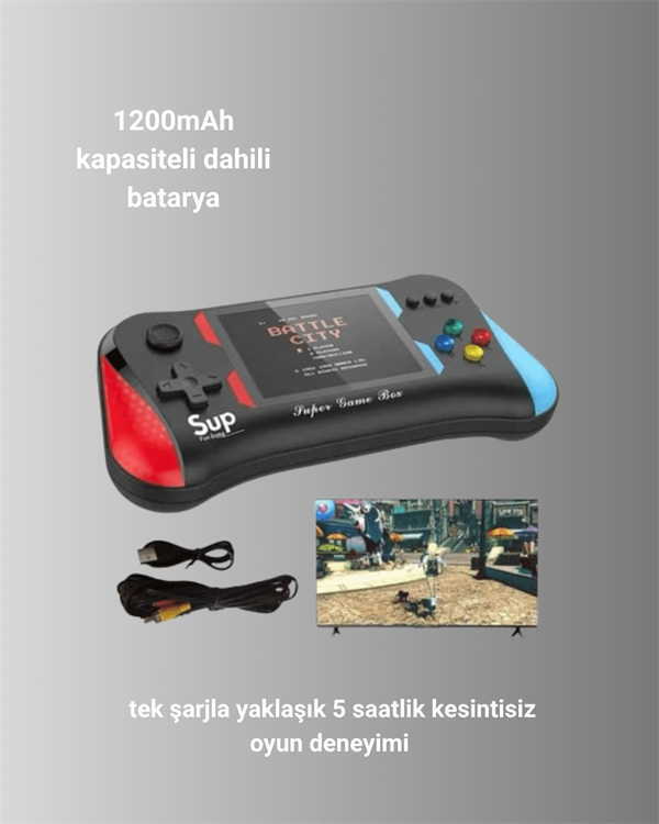 X7M Vintage 3.5 İnç 500’ü 1 Arada Klasik Oyun Konsolu
