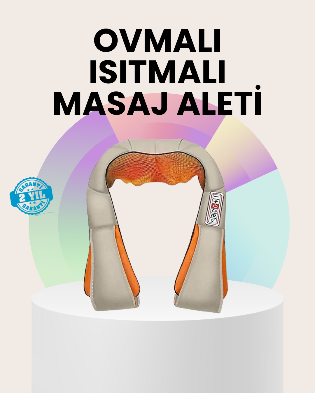 Isıtmalı Ovmalı Masaj Aleti Kas Gevşetici ve Kan Dolaşımı Düzenleyici