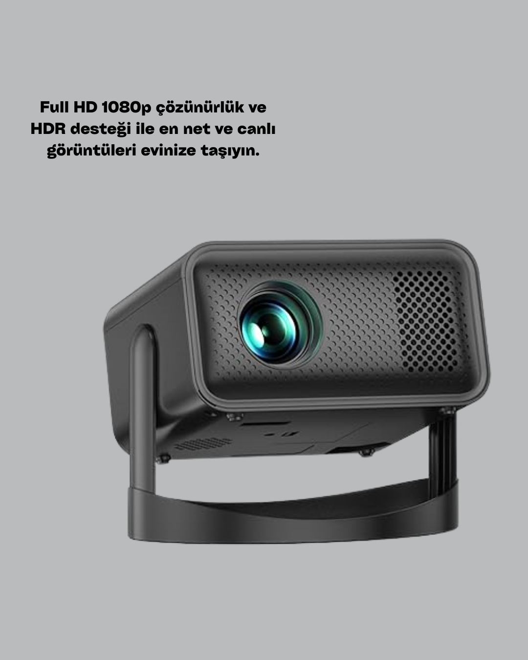 Android TV 11 İşletim Sistemli Elektrikli Odaklama Projektör
