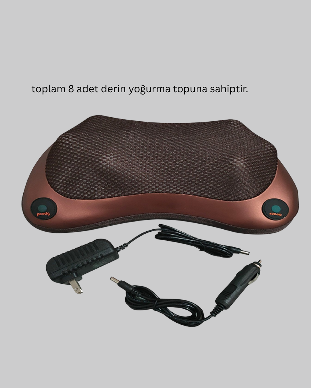 8 Toplu Derin Yoğurma Masaj Yastığı Ev ve Araç Kullanımına Uygun