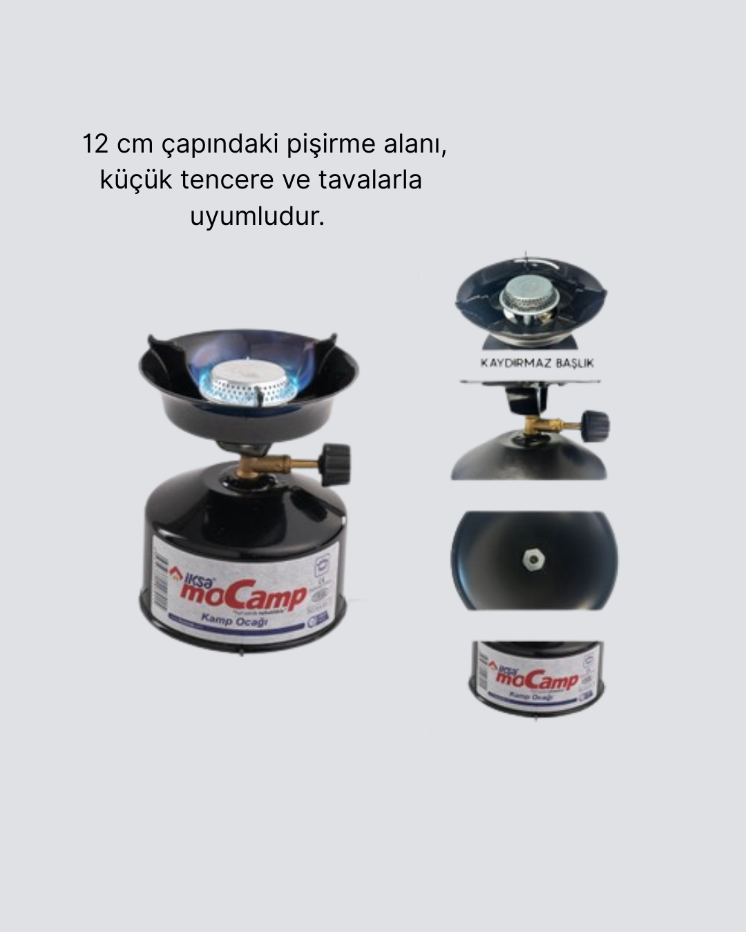 Outdoor Kamp Ocağı Gazlı Taşınabilir Pişirme Seti Üç Ayaklı Denge Aparatlı
