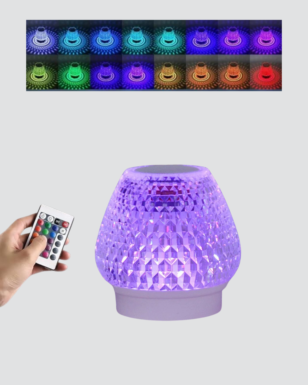 Kristal Desenli LED Işıklı Bluetooth Hoparlör 5W 1200 mAh Taşınabilir
