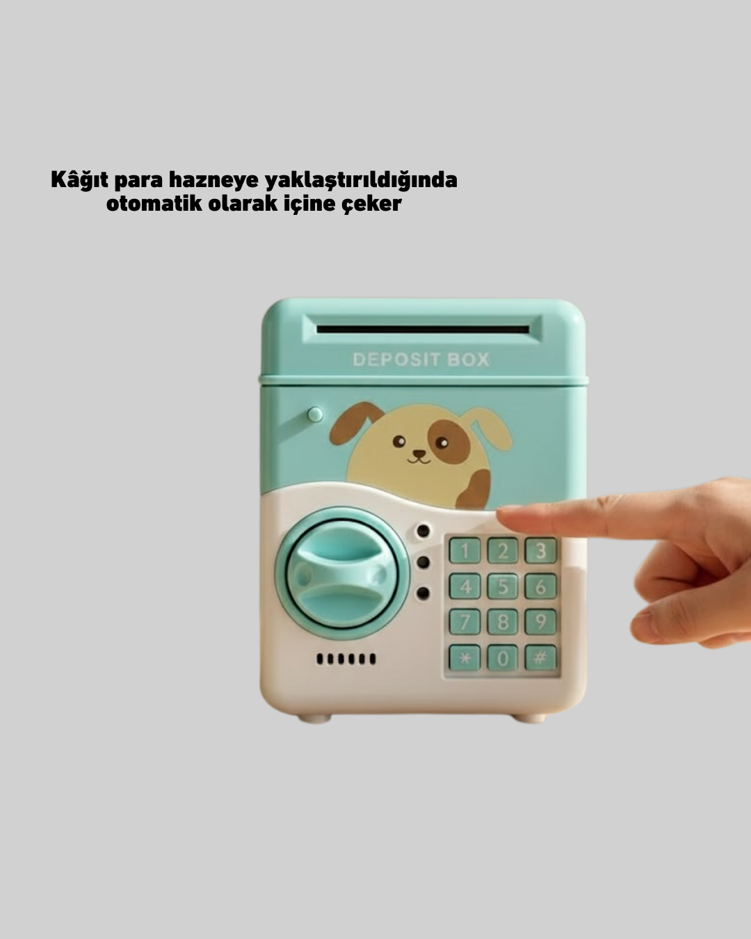 SAM51 MÜZİKLİ IŞIKLI KUMBARA SU YEŞİLİ