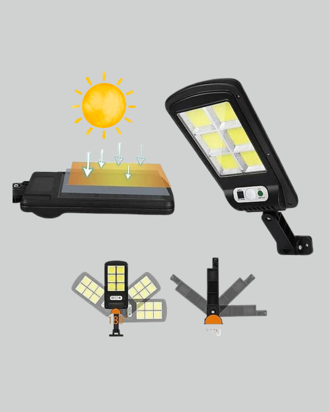 STL616 SENSÖRLÜ SOLAR SOKAK LAMBASI