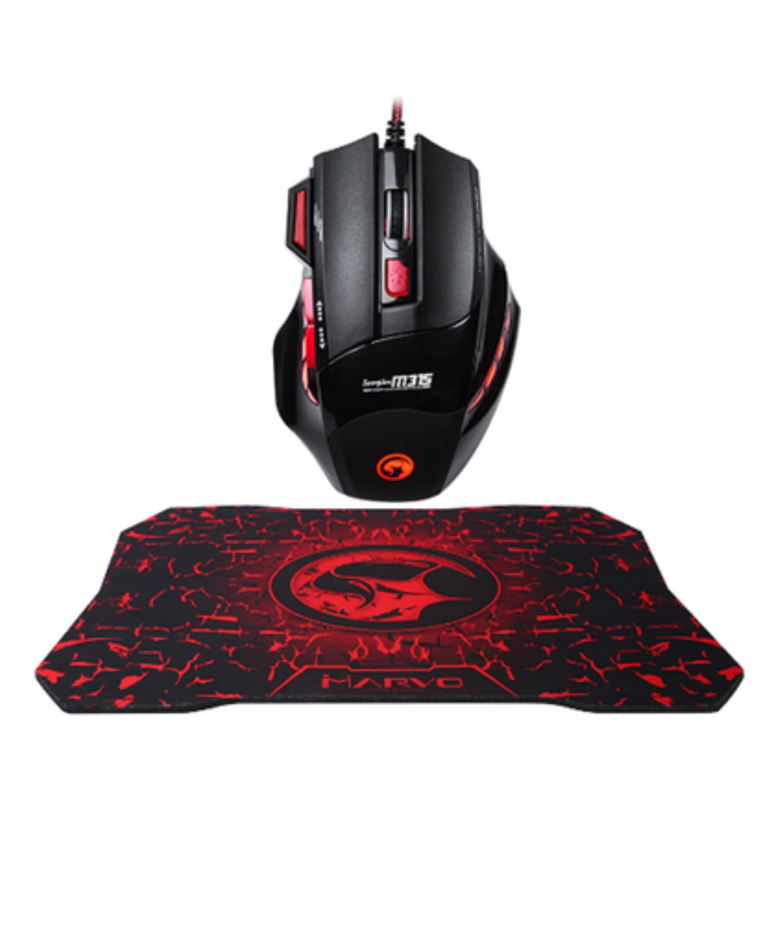 Ergonomik Gaming Mouse ve Mousepad 3 DPI Ayarlı LED Işıklı Tasarım