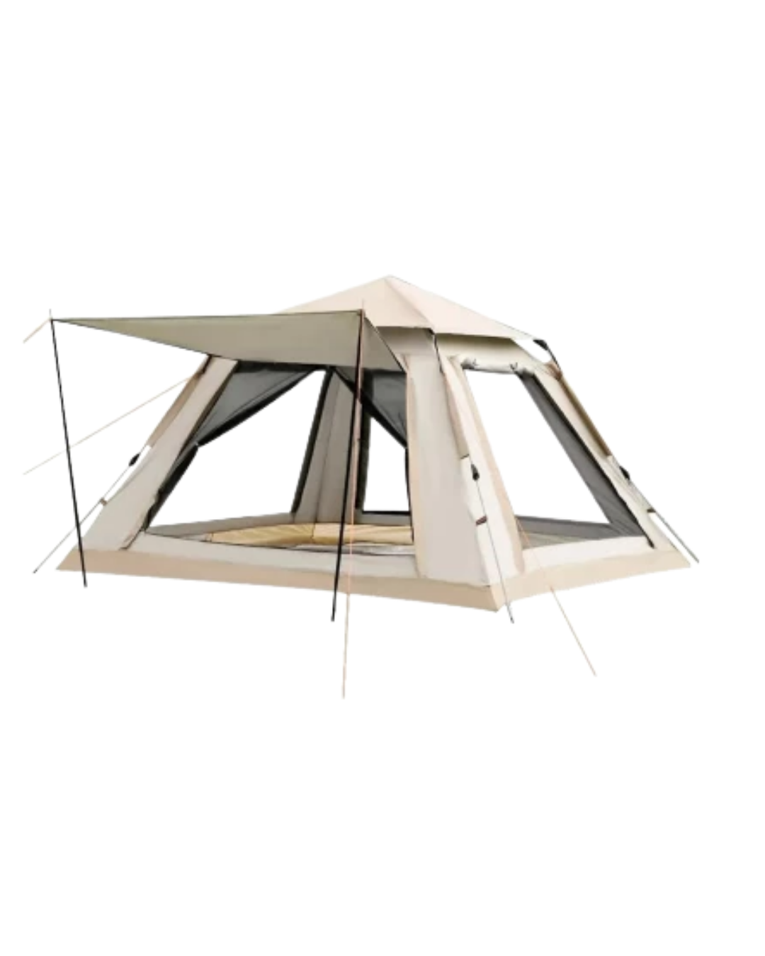 Büyük Aile Kamp Çadırı 240x240x160 cm Gölgelikli 6 Kişilik Outdoor Çadır