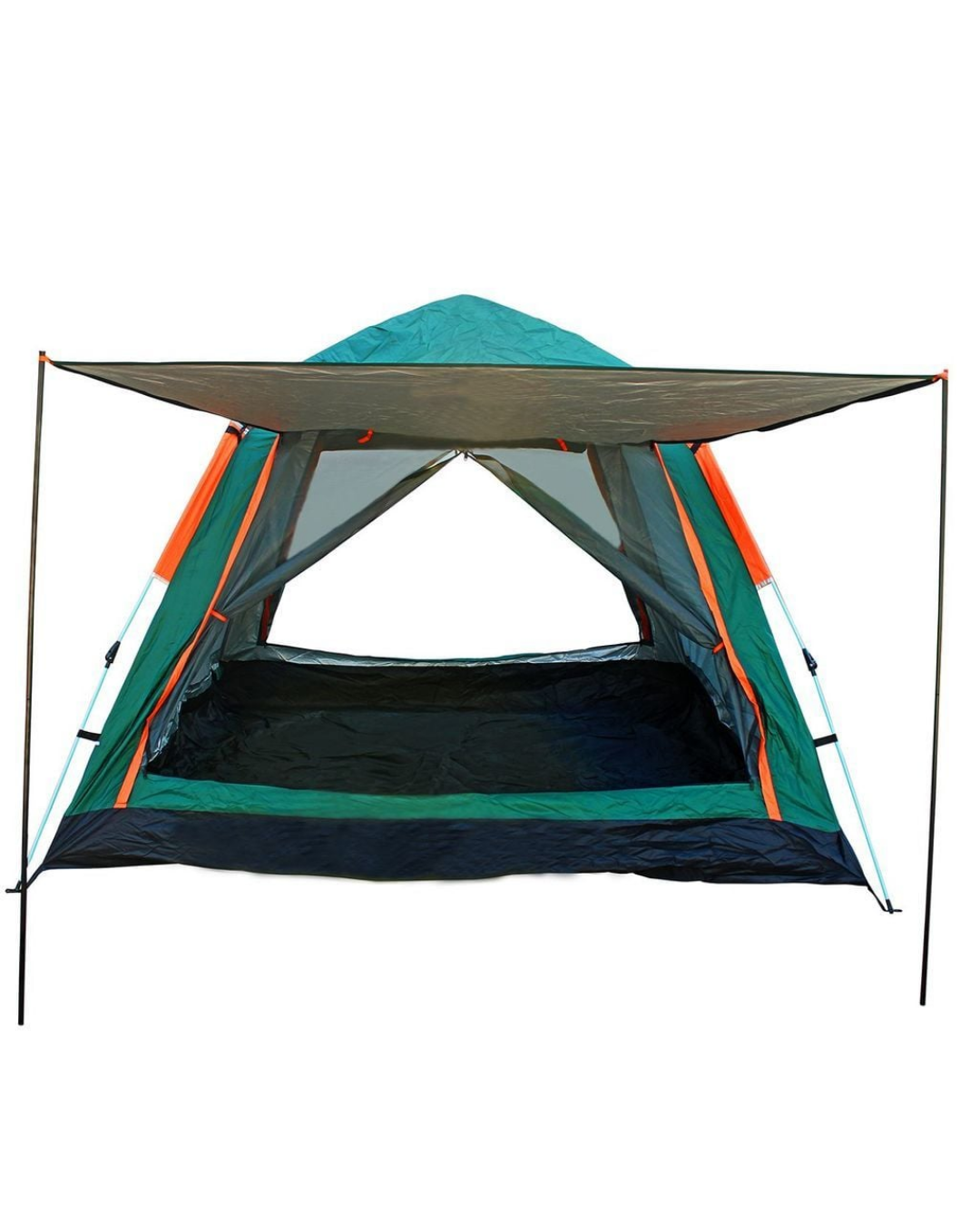 Geniş Aile Kamp Çadırı 240x210 cm Güneşlikli Otomatik Kurulum Outdoor Çadır