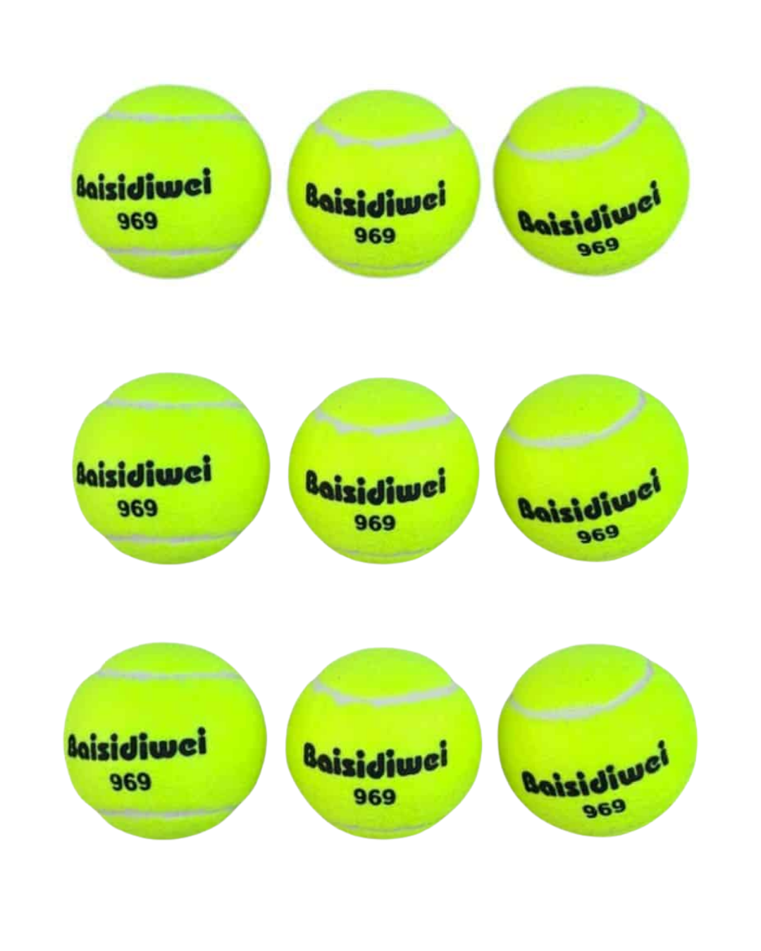 9’lu Tenis Topu Seti Dayanıklı Yüksek Zıplama Performans Topları