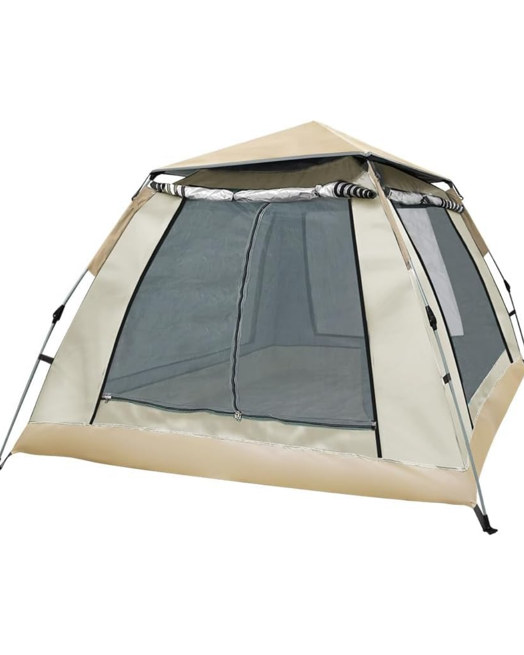 Büyük Aile Kamp Çadırı 240x240x160 cm Gölgelikli 6 Kişilik Outdoor Çadır