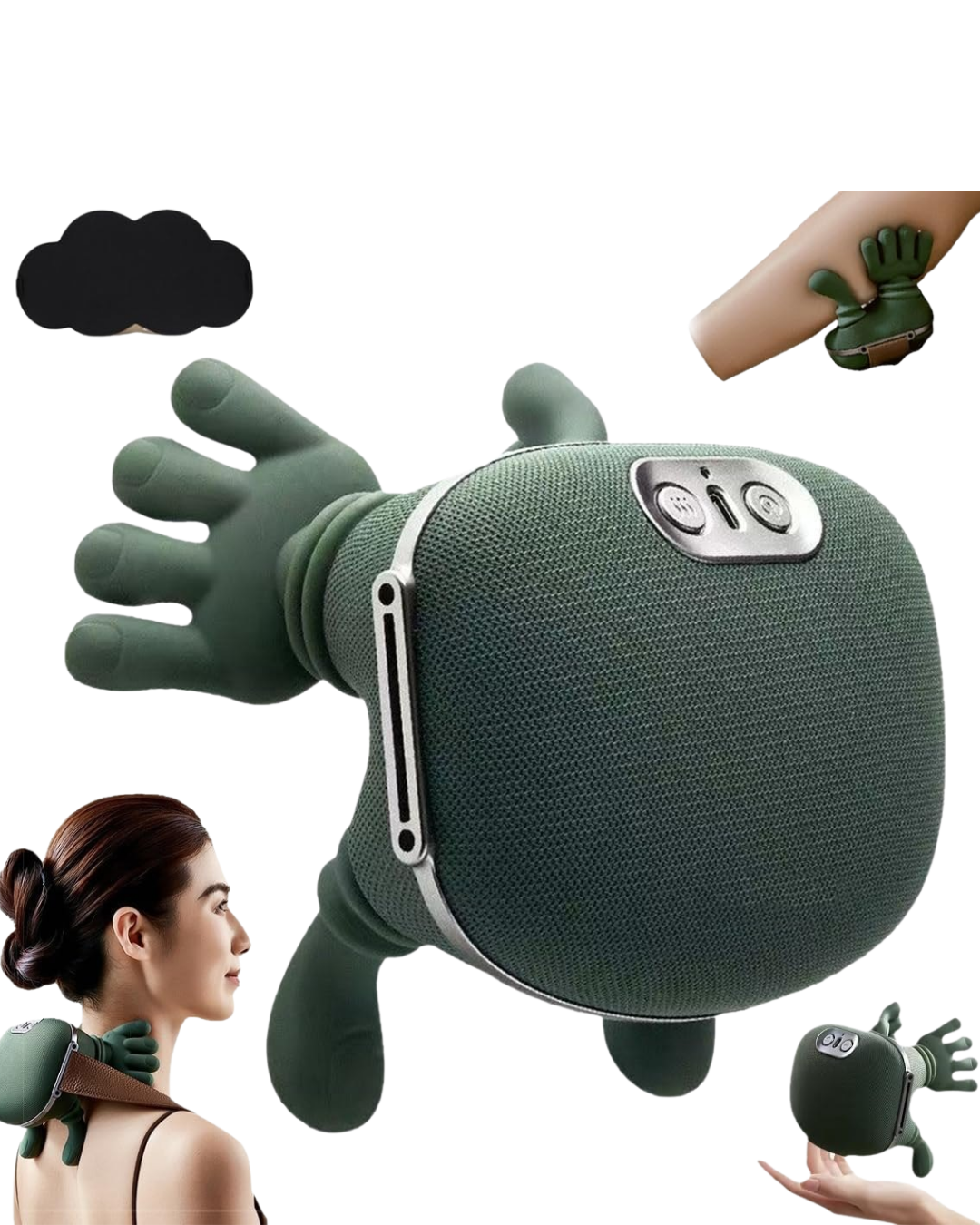 3D Yoğurma Boyun Masaj Cihazı Akıllı Ergonomik Tasarım Derin Kas Rahatlatıcı
