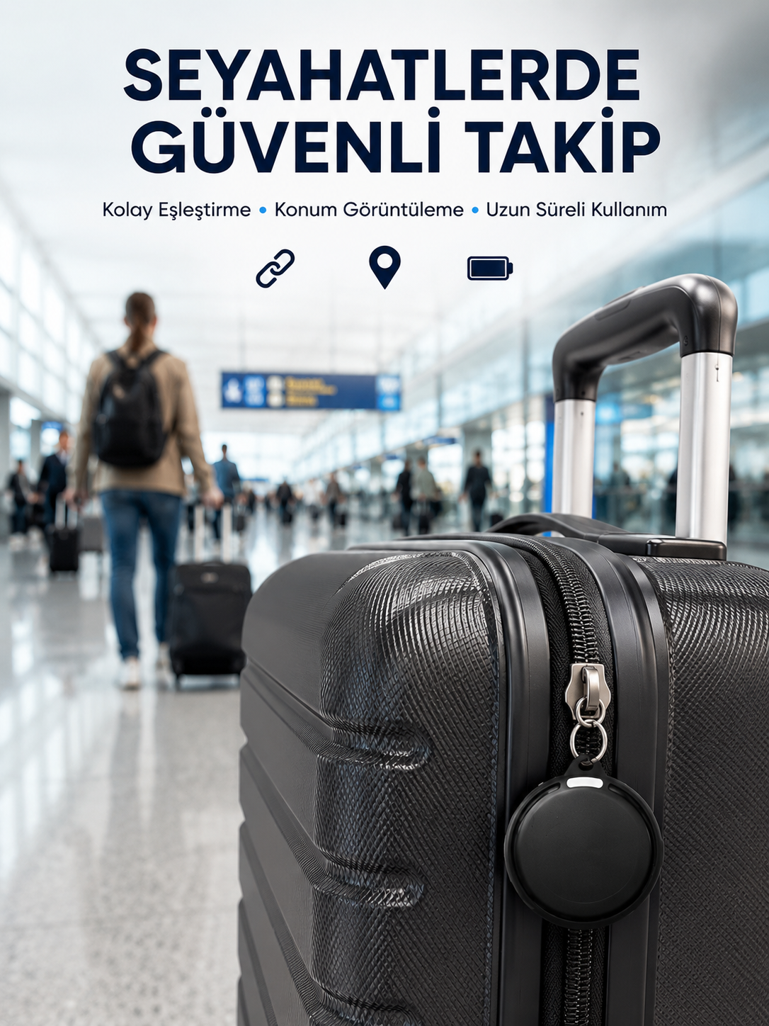 Akıllı Bluetooth Takip Cihazı AirTag İOS ve Android Uyumlu