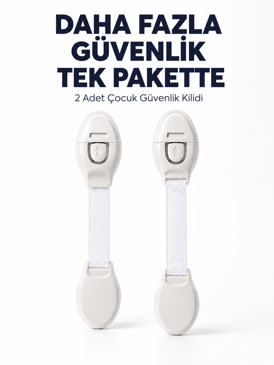 2 Adet Güçlü Yapışkanlı Çocuk Güvenlik Kilidi