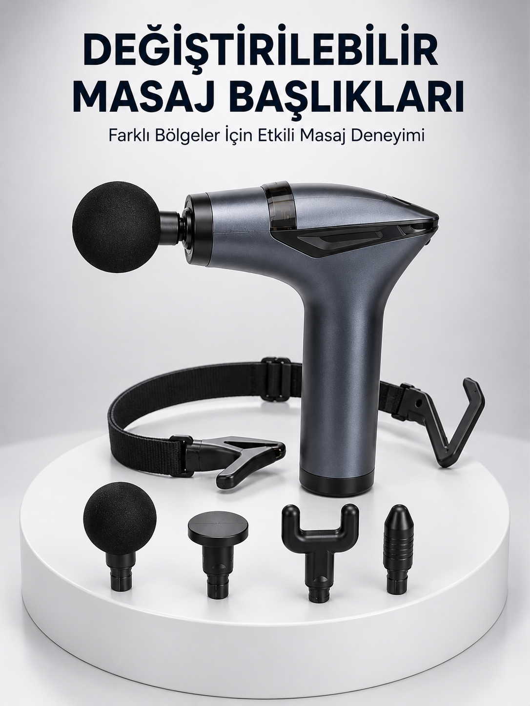 AKTÜEL 3in1 Taşınabilir Şarjlı Titreşimli Masaj Cihazı Çok Fonksiyonlu Yeni Nesil