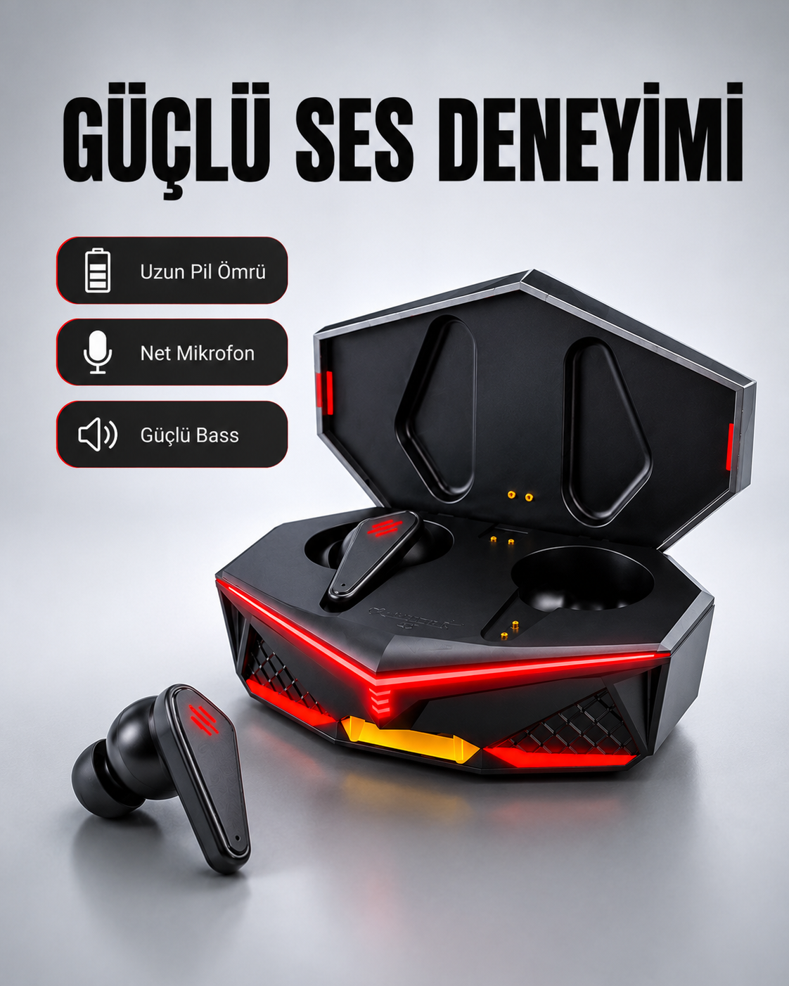 Led Işıklı Kablosuz Bluetooth 5.0 Kulaklık Yeni Nesil