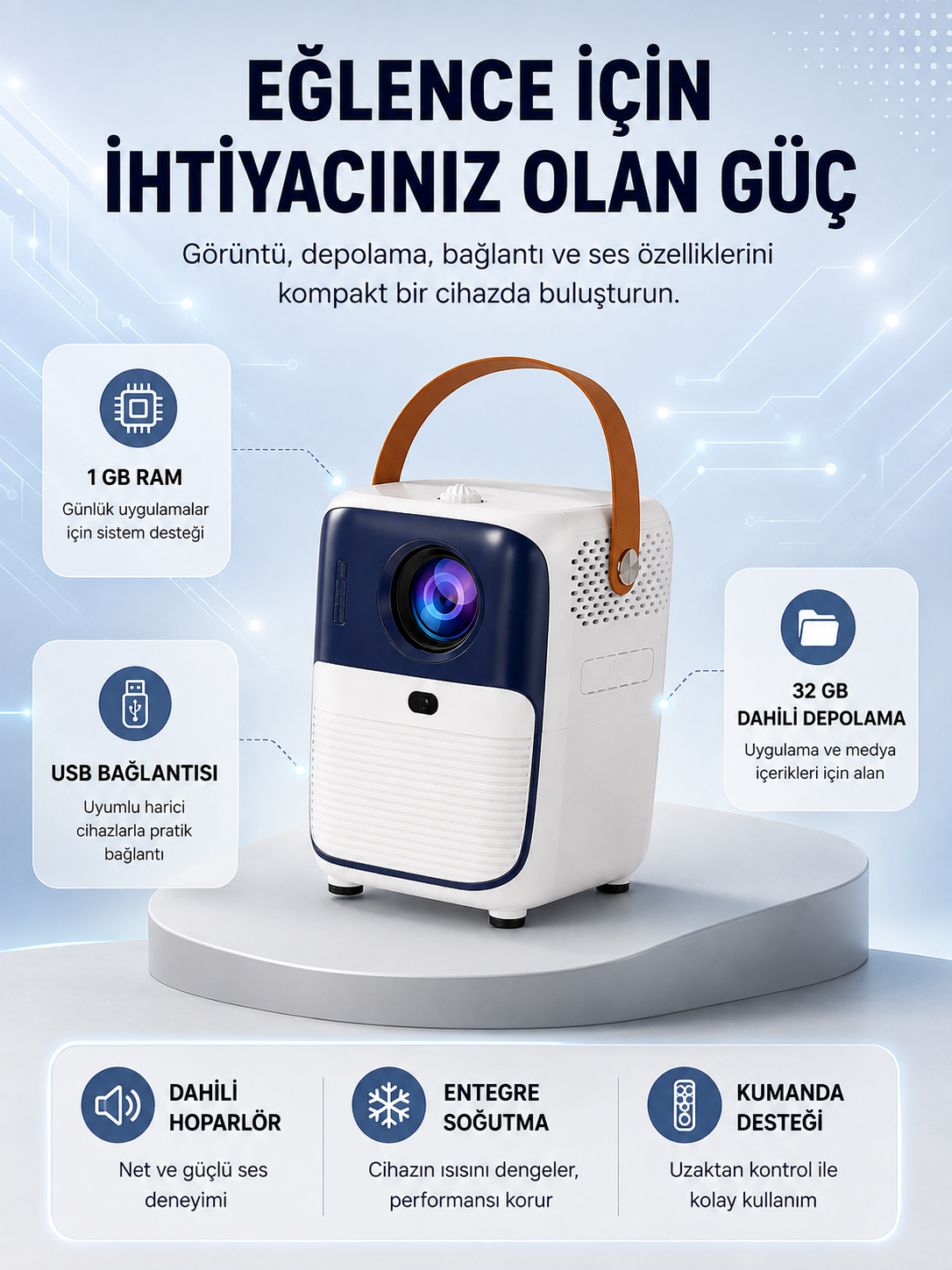 Ultra HD Android TV Kutusu 1920x1080 32GB Depolama Hoparlör USB Fanlı Yeni Nesil