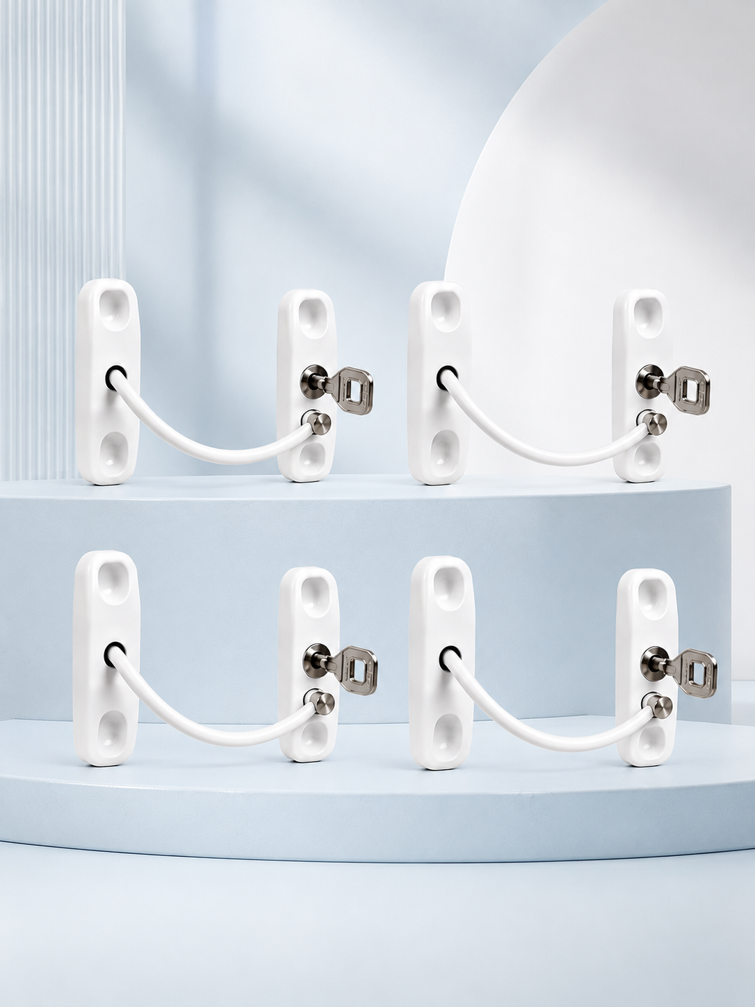 Ev Tipi Pencere Güvenlik ve Emniyet Kilidi 4 Adet Set