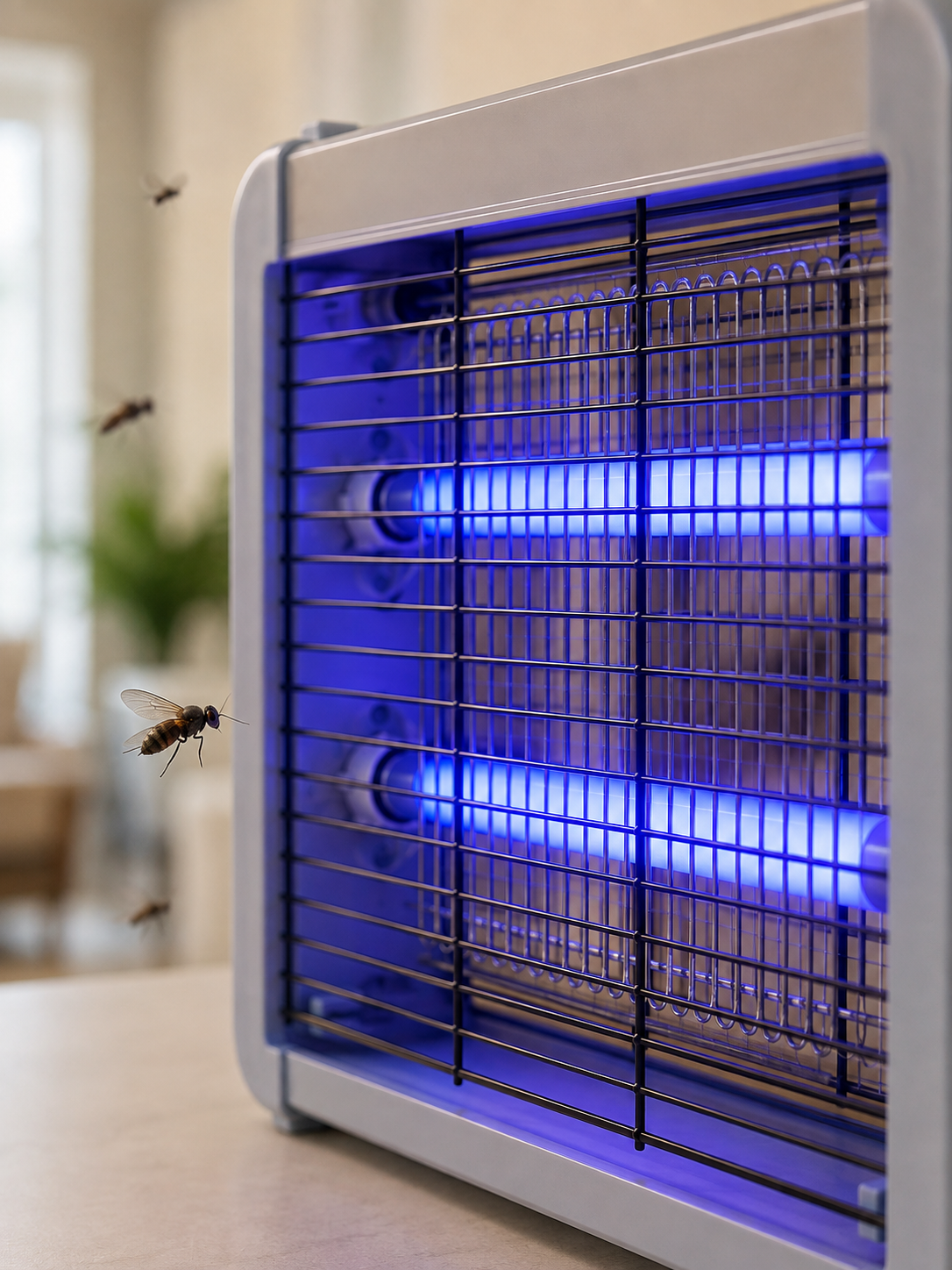 12W Elektrikli Sinek Öldürücü Çift UV Işıklı Asılabilir Böcek Öldürücü Lamba