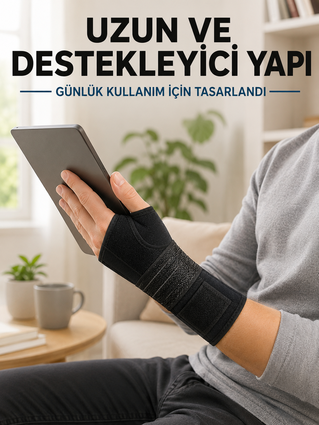 Avuç İçi Metal Destekli El Bilekliği Ayarlanabilir Cırtlı Bilek Desteği
