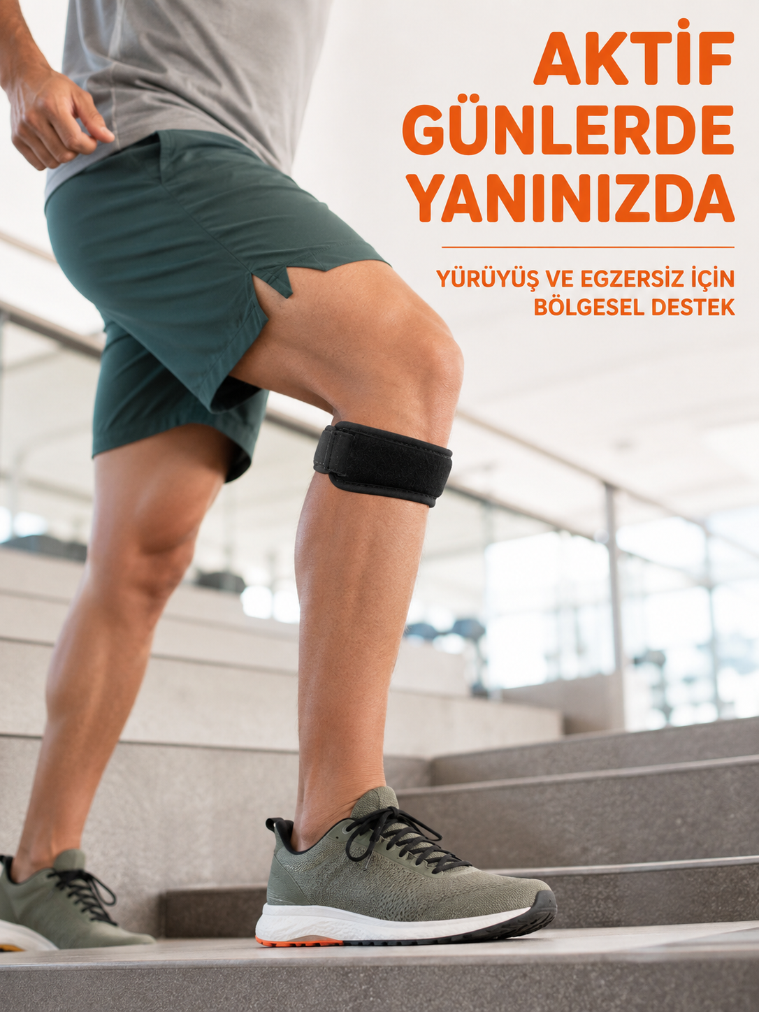 Tendon Bandı Ayarlanabilir Diz Altı Destek Bandı Spor ve Günlük Kullanım