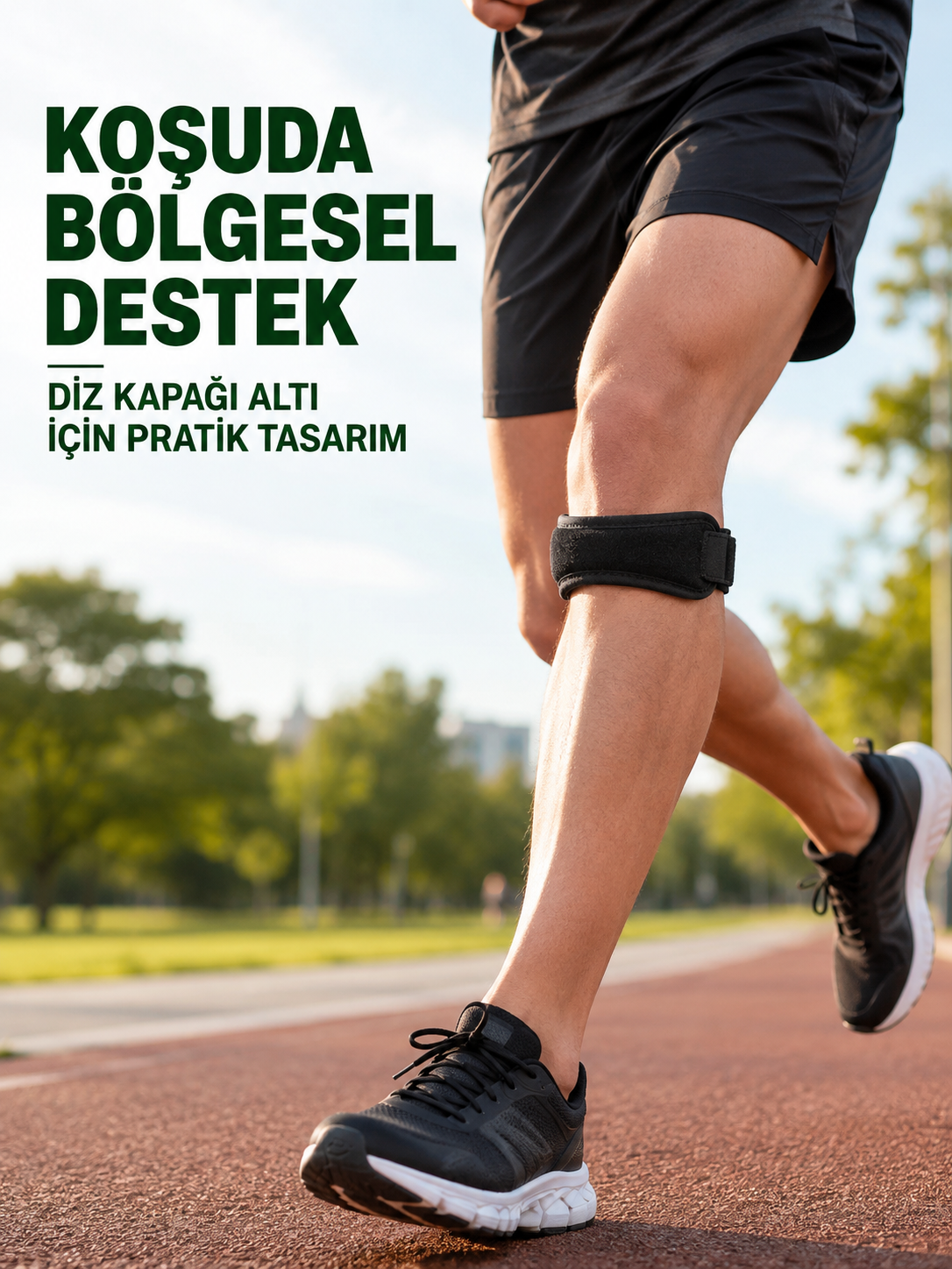 iz Altı Tendon Destek Bandı Ayarlanabilir Cırtlı Sporcu Bandı