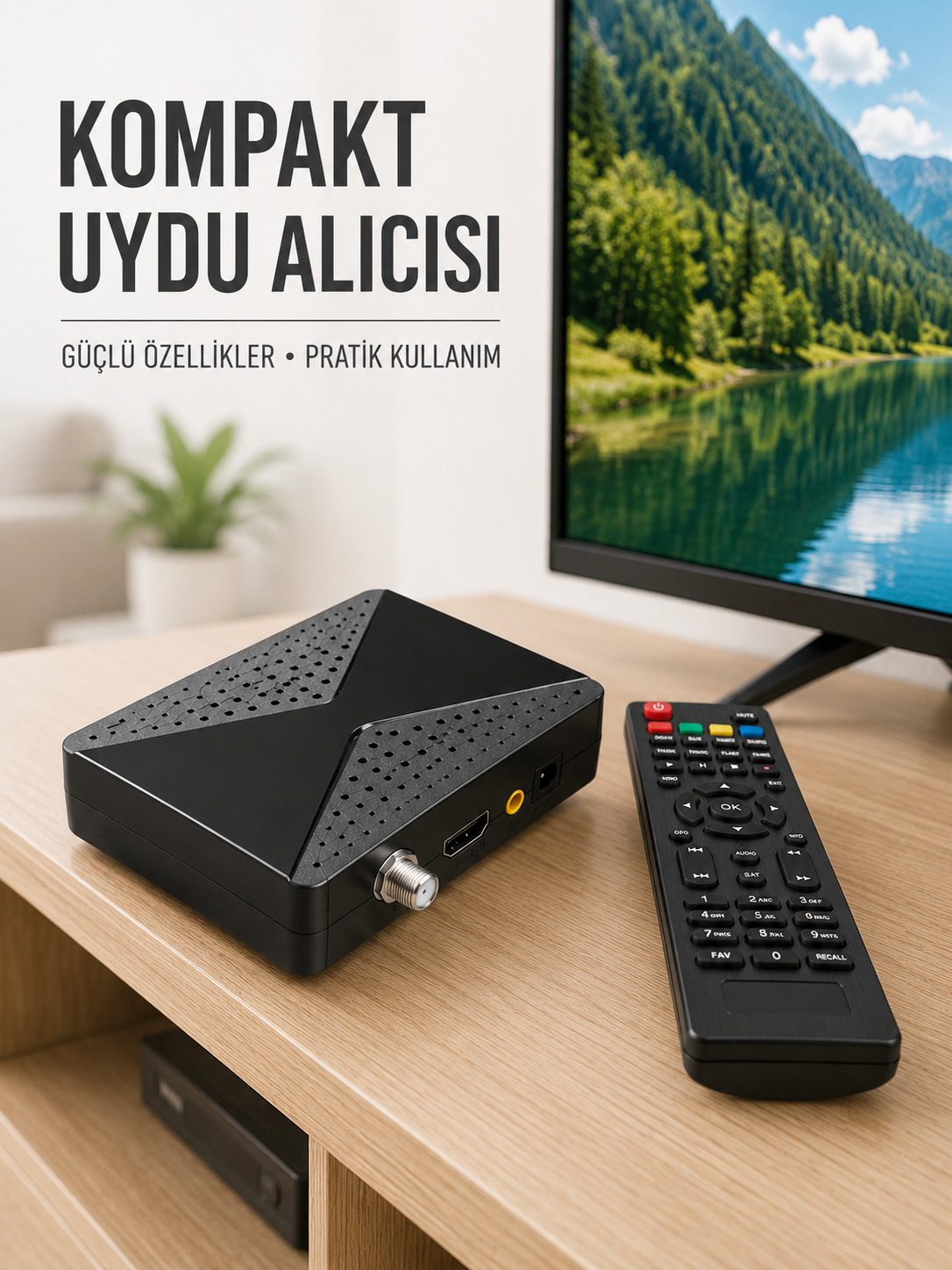 Gelişmiş Özellikli Uydu Alıcısı HDMI  USB WiFi Destekli