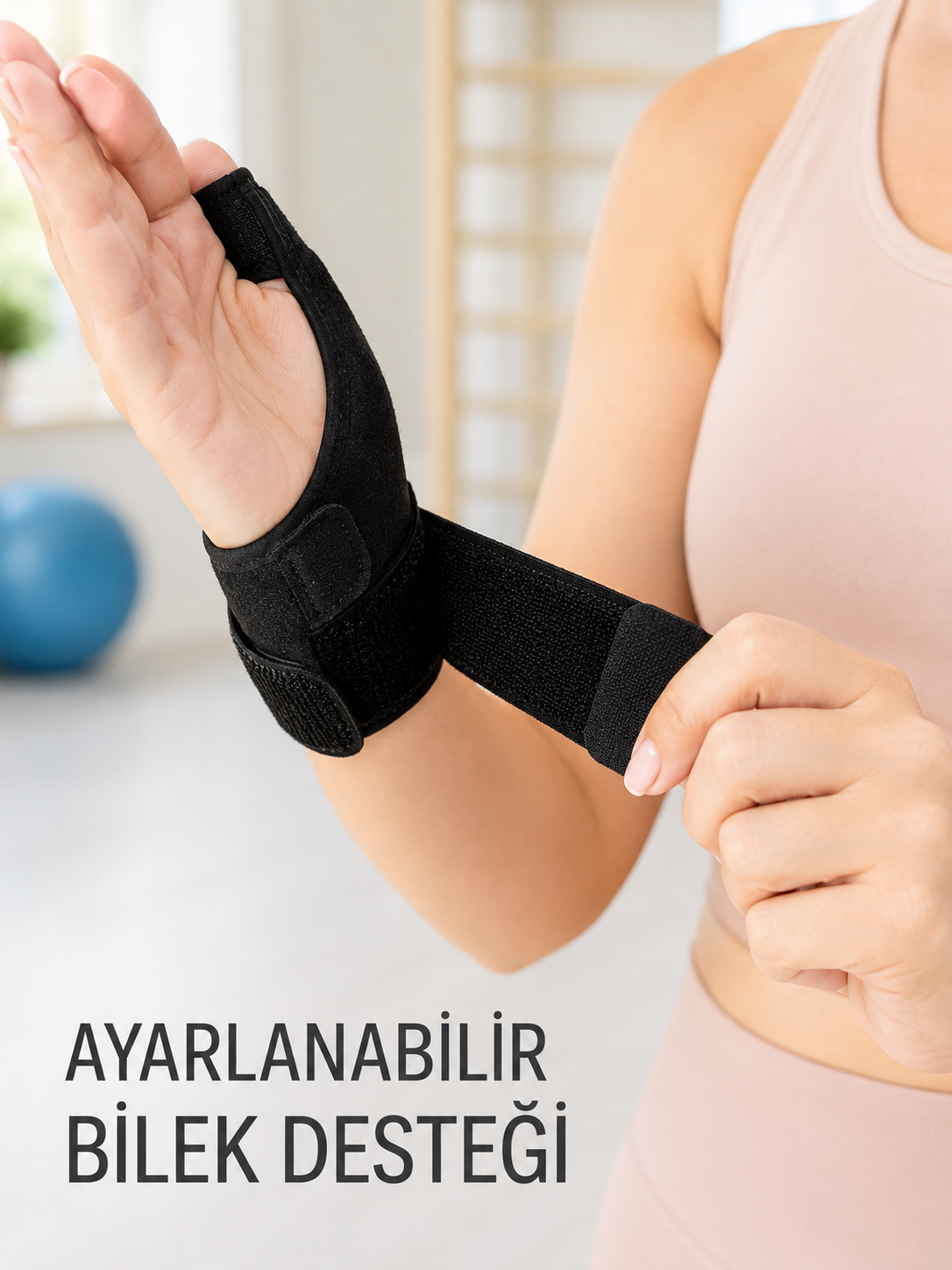 Başparmak Destekli El Bilek Ateli Metal Destekli Ayarlanabilir Bileklik De Quervain