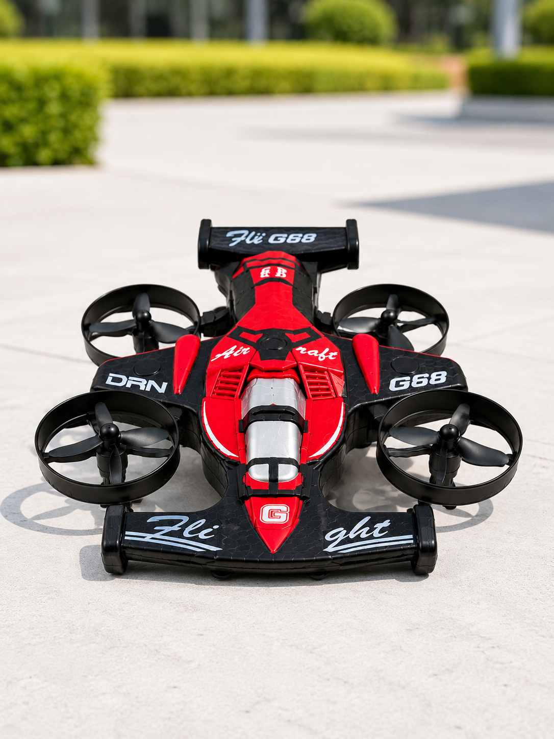 Uçan Araba Drone 4 Korumalı Pervaneli 360° Akrobatik Hareket Uzaktan Kumandalı