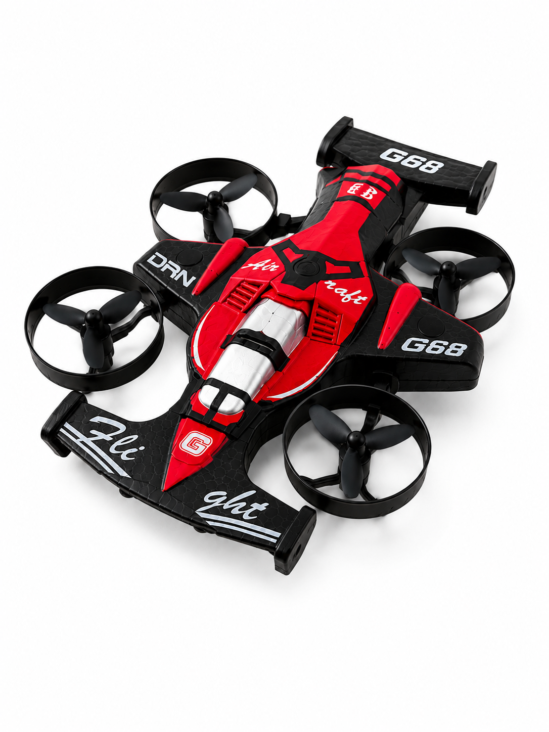 Uçan Araba Drone 4 Korumalı Pervaneli 360° Akrobatik Hareket Uzaktan Kumandalı