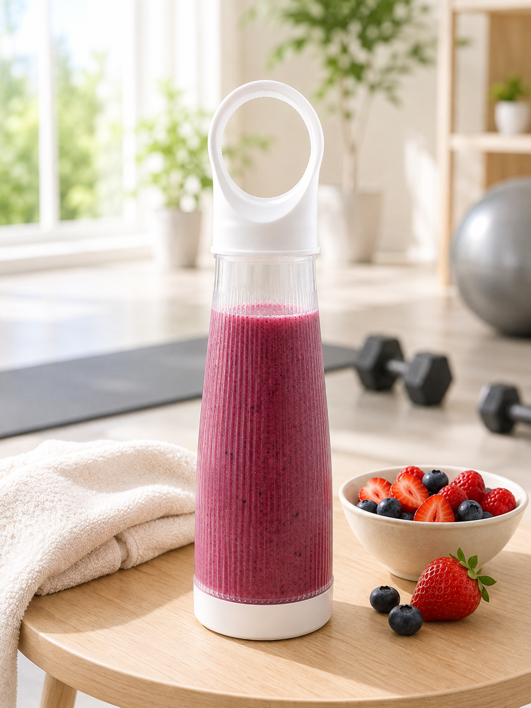 Mini Smoothie Blender 400 ML Şarj Edilebilir Taşınabilir Kablosuz İçecek Blenderı