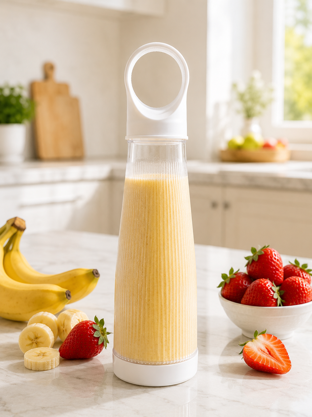 Mini Smoothie Blender 400 ML Şarj Edilebilir Taşınabilir Kablosuz İçecek Blenderı