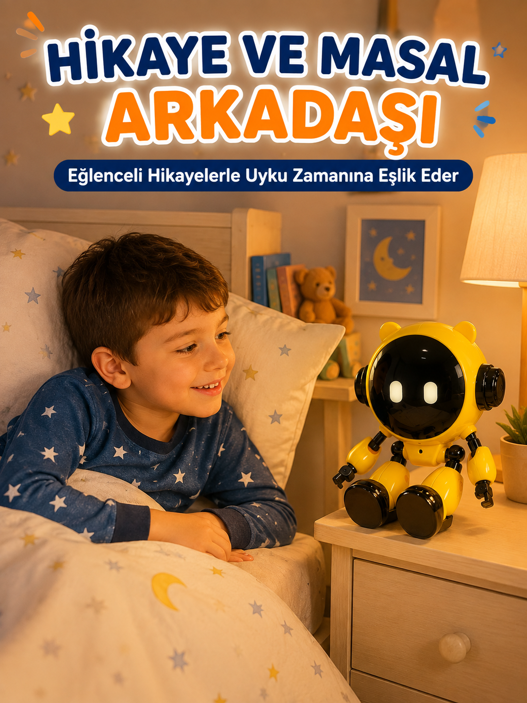 Akıllı Eğitici Çocuk Robotu 40 Dil Destekli Yapay Zeka Wi-Fi Uygulama ve Sesli Sohbet
